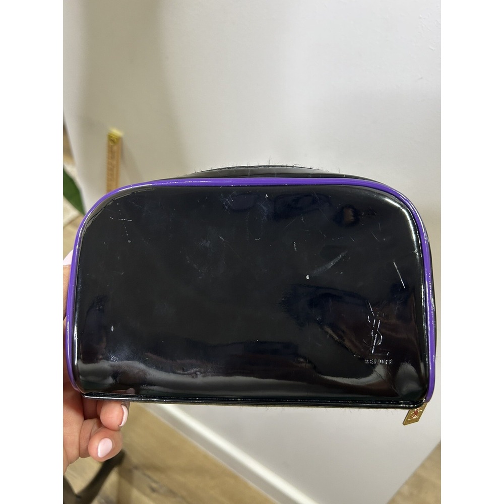 YSL Beauty Black‎ MAKEUP COSMETIC ZIP BAG -
